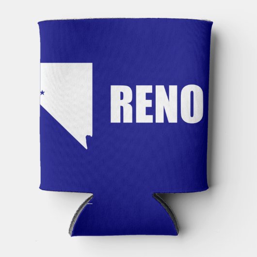 Vlag van Reno, Nevada Koelbox Blikjeskoeler (Voorkant)
