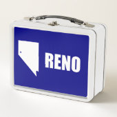 Vlag van Reno, Nevada Metal Lunch Box (Voorkant)