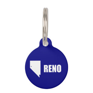 Vlag van Reno, Nevada Pet ID Tag Huisdierpenning