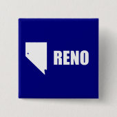 Vlag van Reno, Nevada Pinback Button (Voorkant)