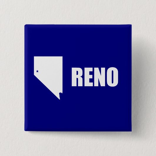 Vlag van Reno, Nevada Pinback Button (Voorkant)