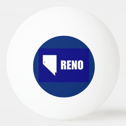 Vlag van Reno, Nevada Ping Pong Ball (Achterkant)