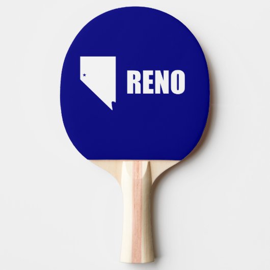 Vlag van Reno, Nevada Ping Pong Paddle Tafeltennisbatje (Voorkant)