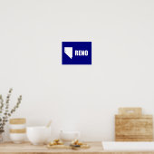 Vlag van Reno, Nevada Poster (Keuken)