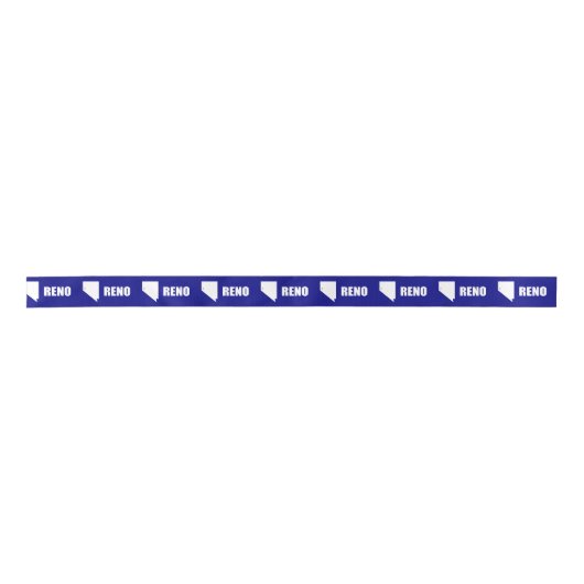 Vlag van Reno, Nevada Satin Ribbon Satijnen Lint (Voorkant)