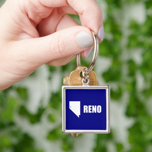 Vlag van Reno, Nevada Sleutelhanger (Hand)