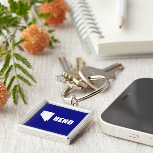 Vlag van Reno, Nevada Sleutelhanger (Zijkant)