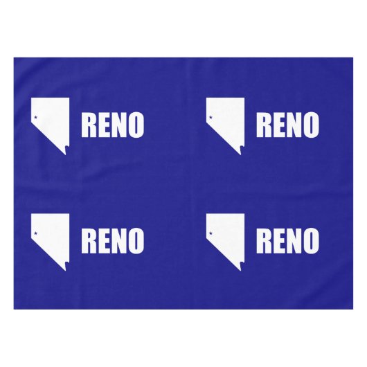 Vlag van Reno, Nevada Tafelkleed (Voorkant (Horizontaal))