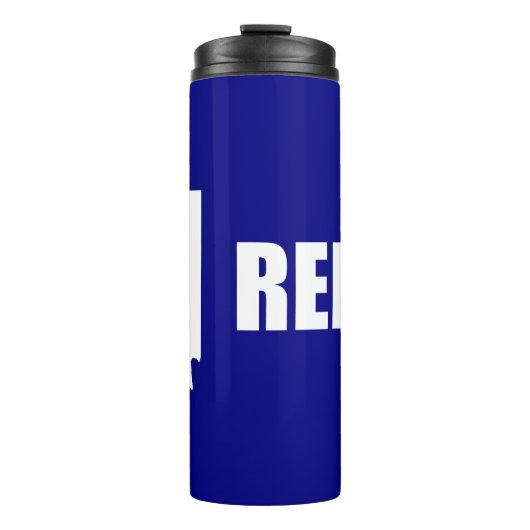Vlag van Reno, Nevada Thermal Tumbler Thermosbeker (Voorkant)