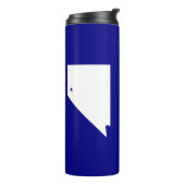 Vlag van Reno, Nevada Thermal Tumbler Thermosbeker (Gedraaid links)