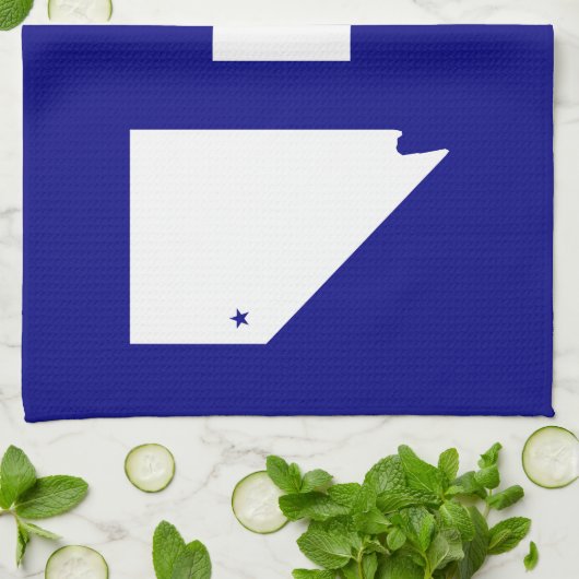 Vlag van Reno, Nevada Towel Theedoek (Gevouwen)