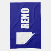 Vlag van Reno, Nevada Towel Theedoek (Verticaal)
