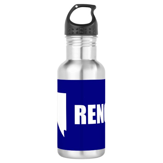 Vlag van Reno, Nevada waterfles (Voorkant)