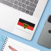 Vlag van Reutlingen, Duitsland Sticker (Laptop met iPhone)
