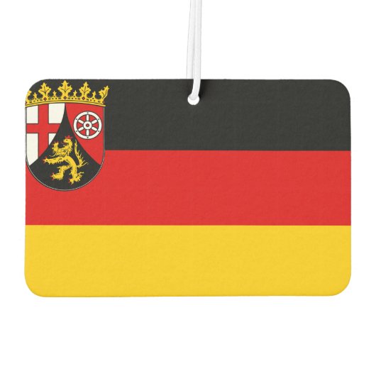 Vlag van Rheinland-Pfalz Luchtverfrisser (Achterkant)