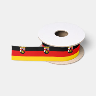 Vlag van Rheinland-Pfalz Satin Ribbon Satijnen Lint