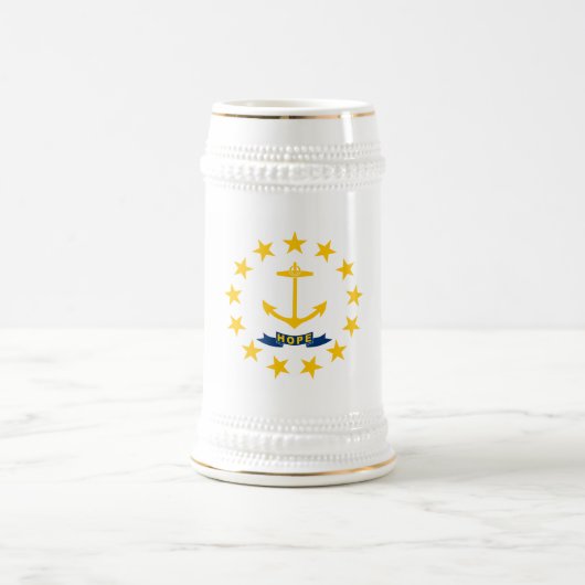 Vlag van Rhode Island Bierpul (Center)