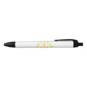 Vlag van Rhode Island Blauwe Inkt Pen (Bovenkant)