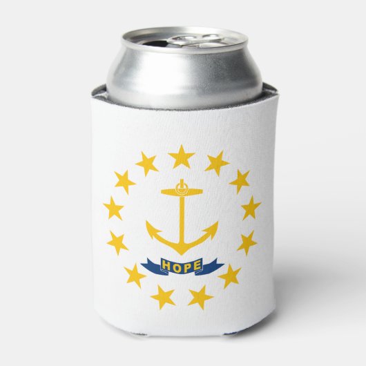 Vlag van Rhode Island Blikjeskoeler (Blikje Voorkant)