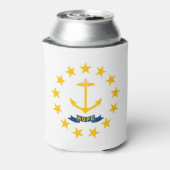 Vlag van Rhode Island Blikjeskoeler (Blikje Achterkant)