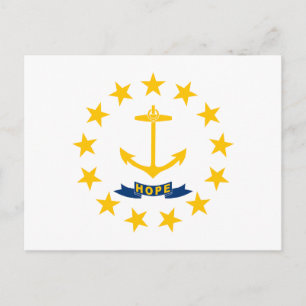 Vlag van Rhode Island Briefkaart