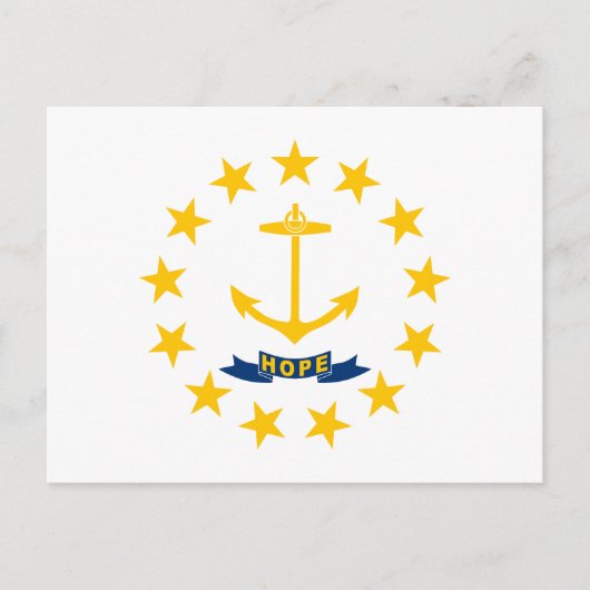 Vlag van Rhode Island Briefkaart (Voorkant)