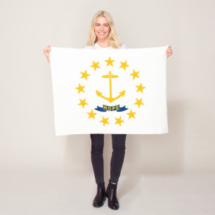 Vlag van Rhode Island Fleece Deken