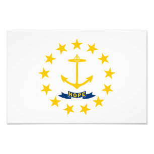 Vlag van Rhode Island Foto Afdruk