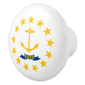 Vlag van Rhode Island Keramische Knop (Rechts)