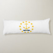 Vlag van Rhode Island Lichaamskussen (Achterkant)
