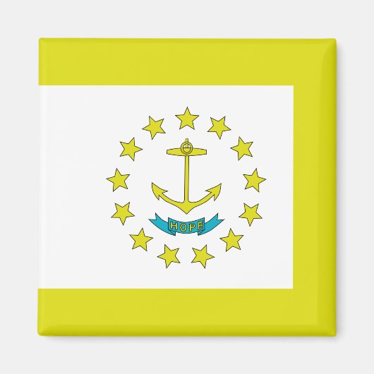 vlag van Rhode Island Magneet (Voorkant)