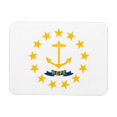 Vlag van Rhode Island Magneet (Horizontaal)