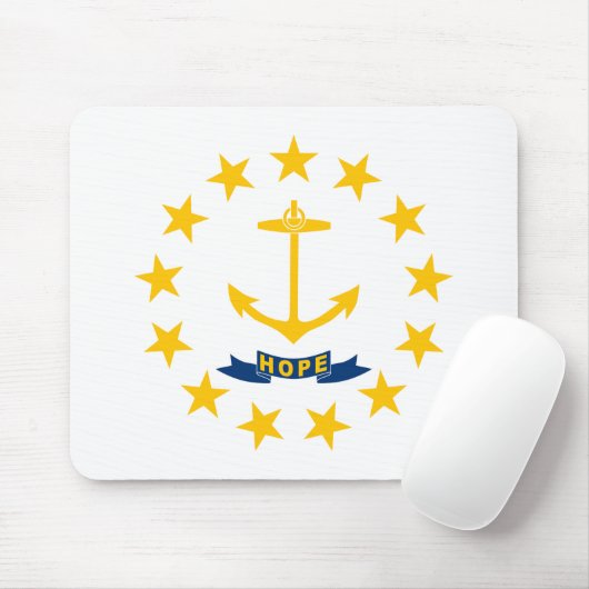 Vlag van Rhode Island Muismat (Met muis)