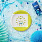 vlag van Rhode Island Papieren Bordje (Feest)
