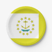 vlag van Rhode Island Papieren Bordje (Voorkant)
