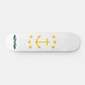 Vlag van Rhode Island Persoonlijk Skateboard (Horizontaal)