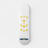 Vlag van Rhode Island Persoonlijk Skateboard (Voorkant)