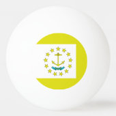 vlag van Rhode Island Pingpongbal (Achterkant)