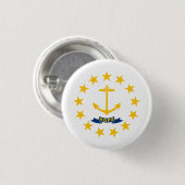 Vlag van Rhode Island Ronde Button 3,2 Cm (Voorkant /achterkant)