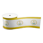 vlag van Rhode Island Satijnen Lint (Spoel)