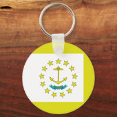 vlag van Rhode Island Sleutelhanger (Voorkant)