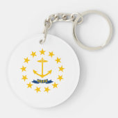 Vlag van Rhode Island Sleutelhanger (Achterkant)