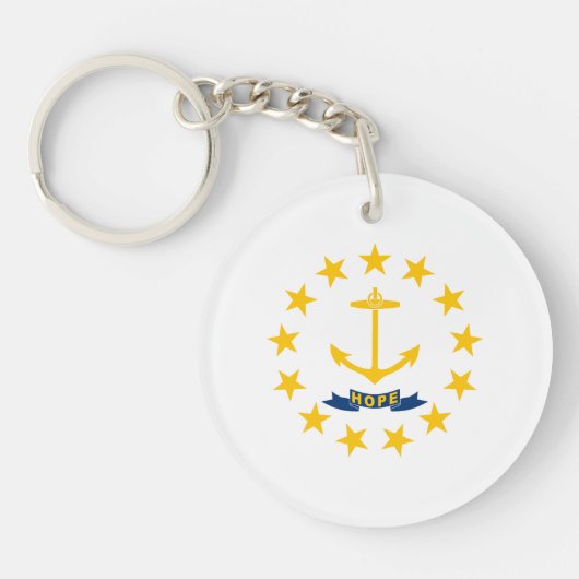 Vlag van Rhode Island Sleutelhanger (Voorkant)