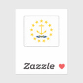 Vlag van Rhode Island Sticker (Vel)