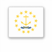 Vlag van Rhode Island Sticker (Voorkant)