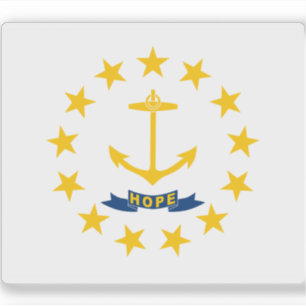 Vlag van Rhode Island Sticker
