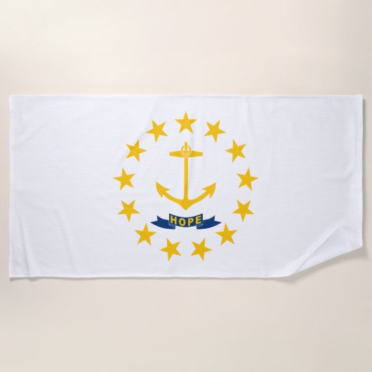 Vlag van Rhode Island Strandlaken (Voorkant)