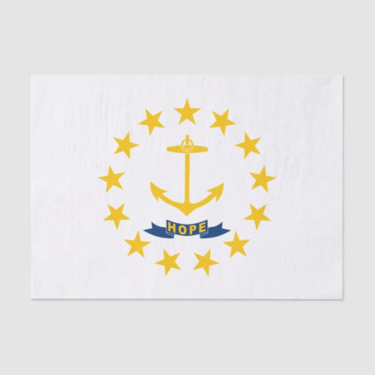 Vlag van Rhode Island Tissuepapier (Voorkant)