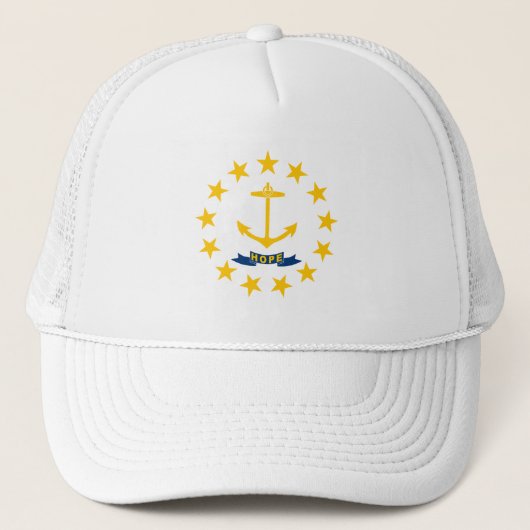 Vlag van Rhode Island Trucker Pet (Voorkant)
