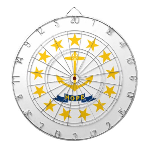 Vlag van Rhode Island (VS-staat) Dartbord (Voorkant)